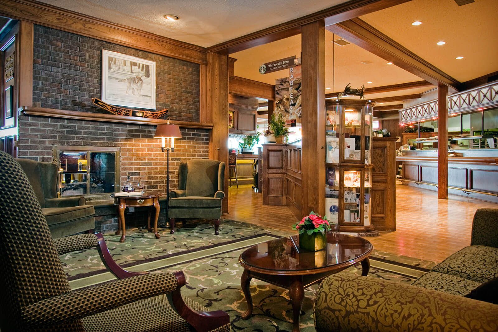 Crest Hotel lower lobby interior