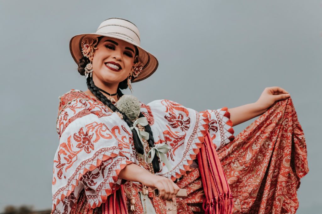 Mexican woman in traditional dress