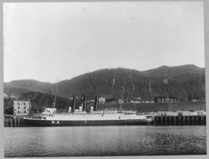 Steamship at Canadian Port 1900